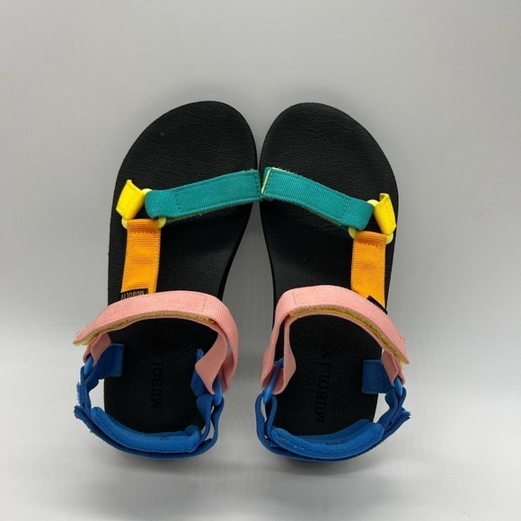 MUBOLIY WOMENS COLORFUL STRAPPY ADVENTURE SANDALS SIZE 8 - Picture 11 of 11